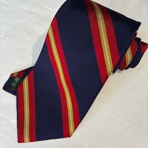 Lauren Ralph Lauren Men's Navy Striped Repp Tie